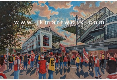 Highbury Stadium 'Going to the Match' Fine Art Print - Arsenal FC